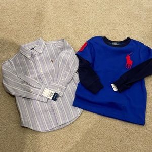 RALPH LAUREN (TODDLER BOY): 2 shirts